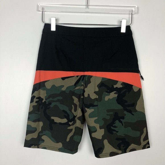 NWT O'Neill Boys Hyperfreak Boardshorts Quick Dry Stretch Swimming Camo Size 26 - Picture 2 of 6